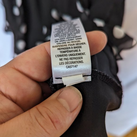 Disney Girls Dress Polka Dot Sequined Black Sleeveless Size Medium - Picture 6 of 7